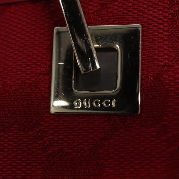 GUCCI GG Canvas Tote Bag Red Gold 002 002 - Picture 14 of 16